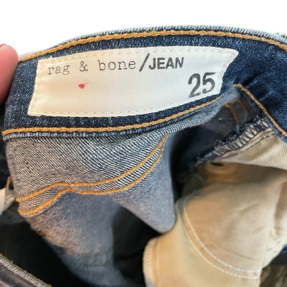 rag & bone Dre Slim Boyfriend Jeans Keiko Wash Size 25 - Picture 9 of 10